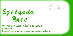 szilarda mate business card