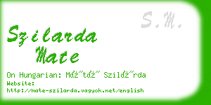 szilarda mate business card